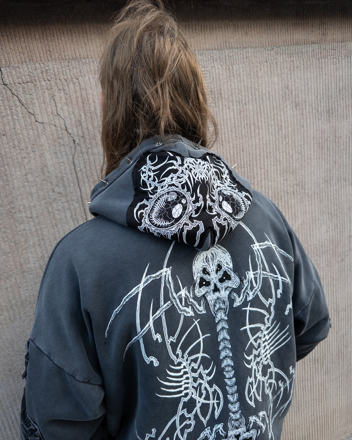 "bones vortex" hoodie