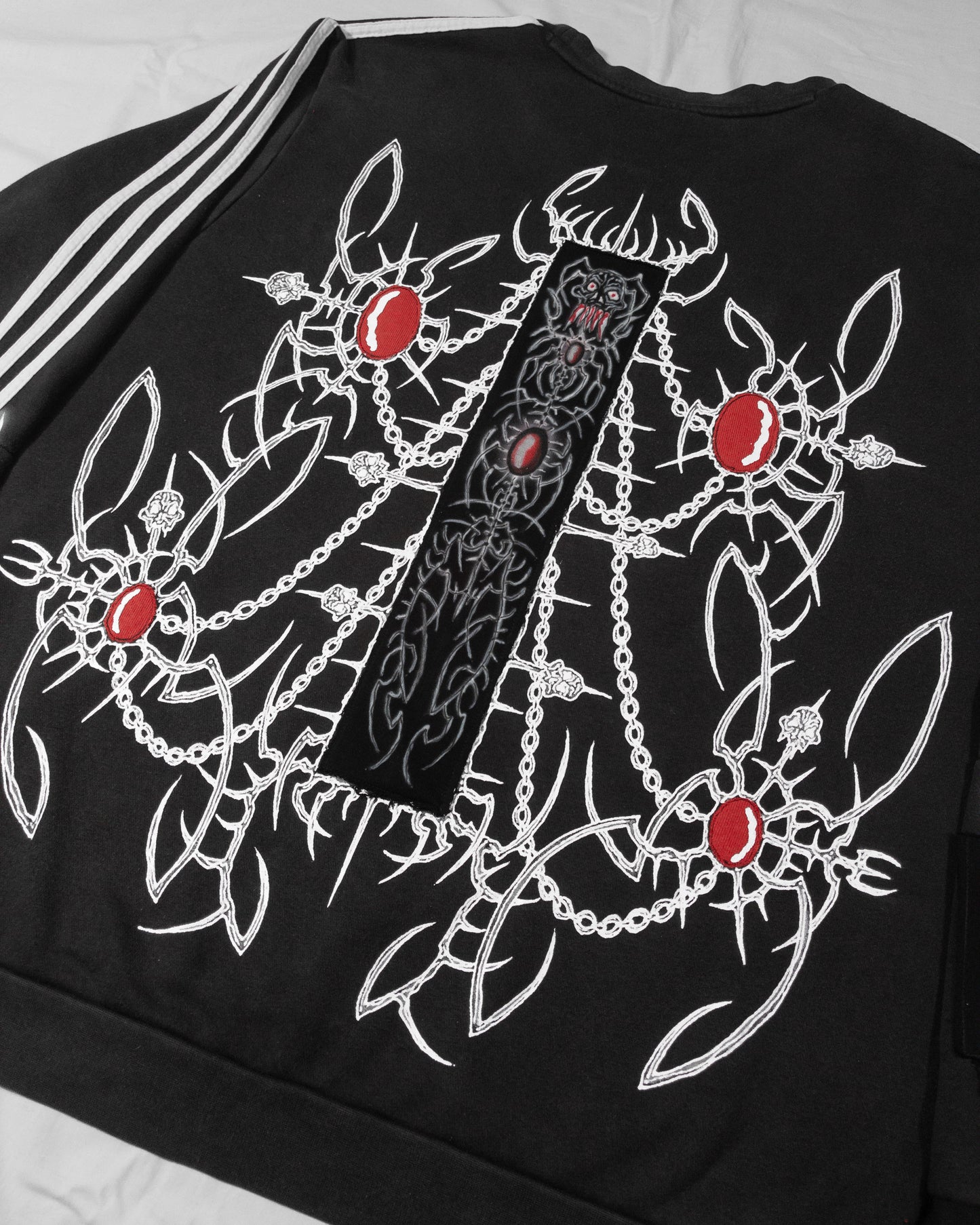 "bloody" sweatshirt