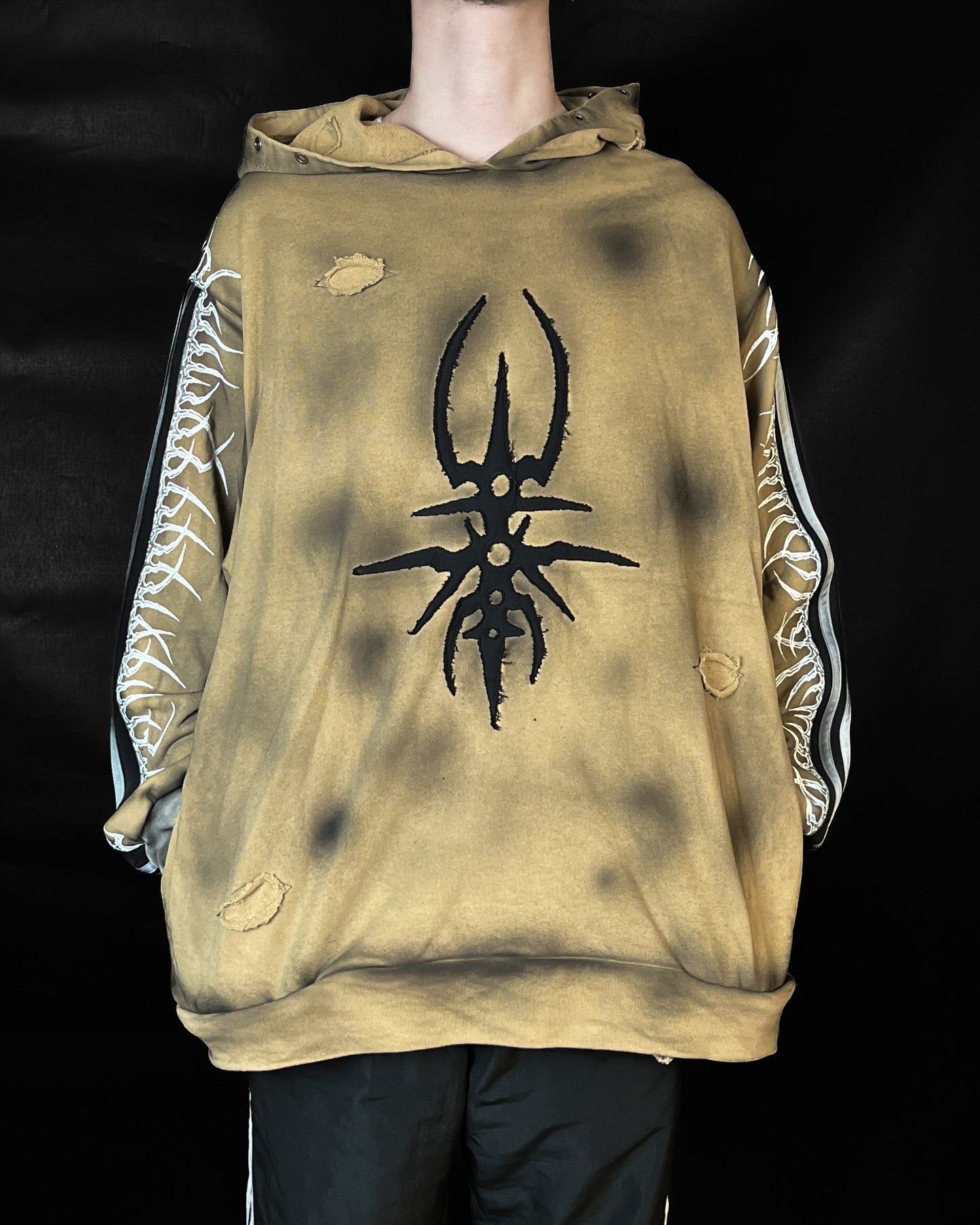 "cursed cross" hoodie