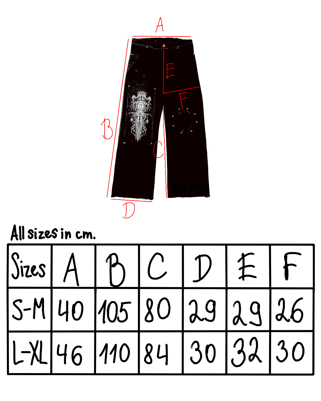 "Embryos" pants