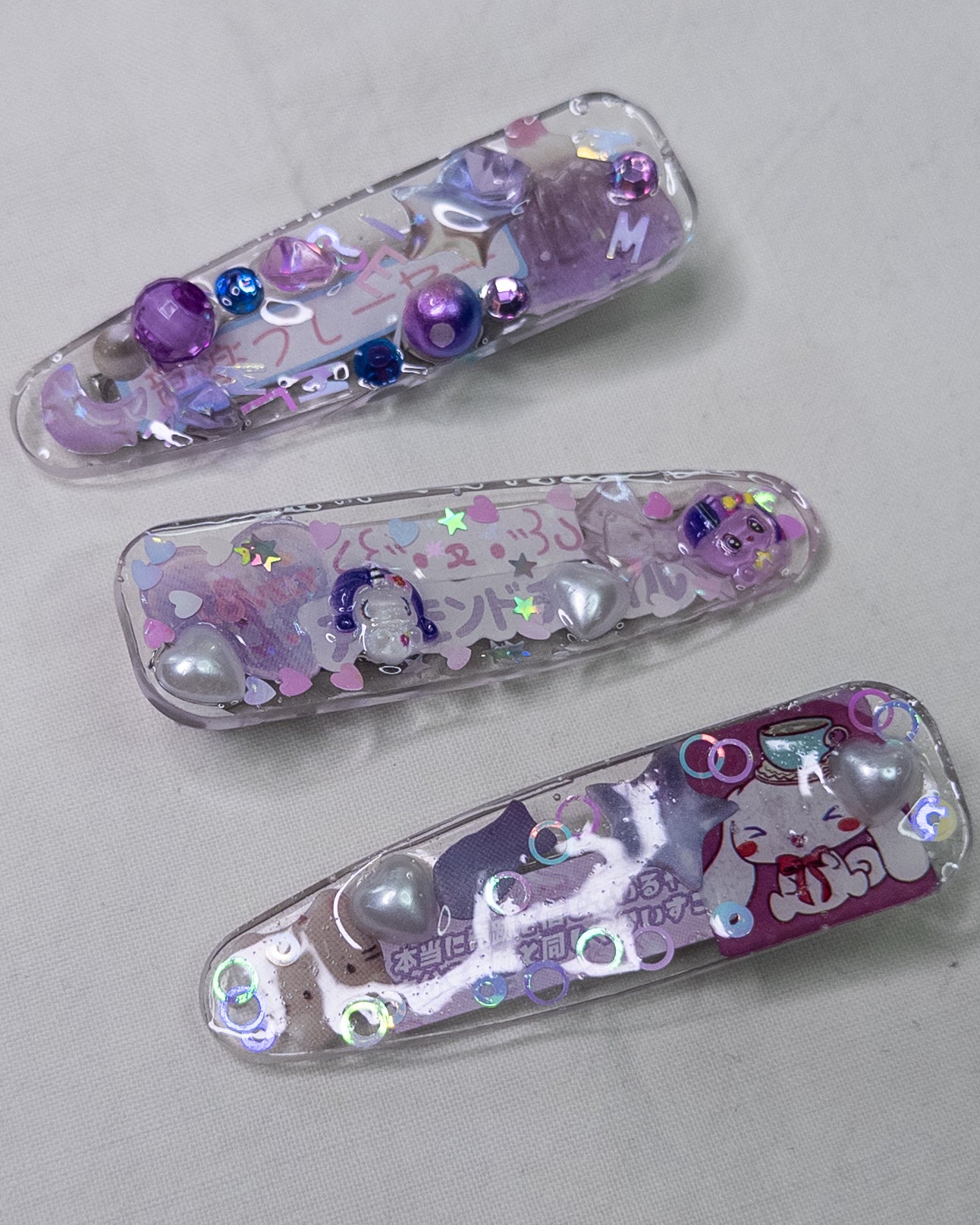"sticker pack" hairclips