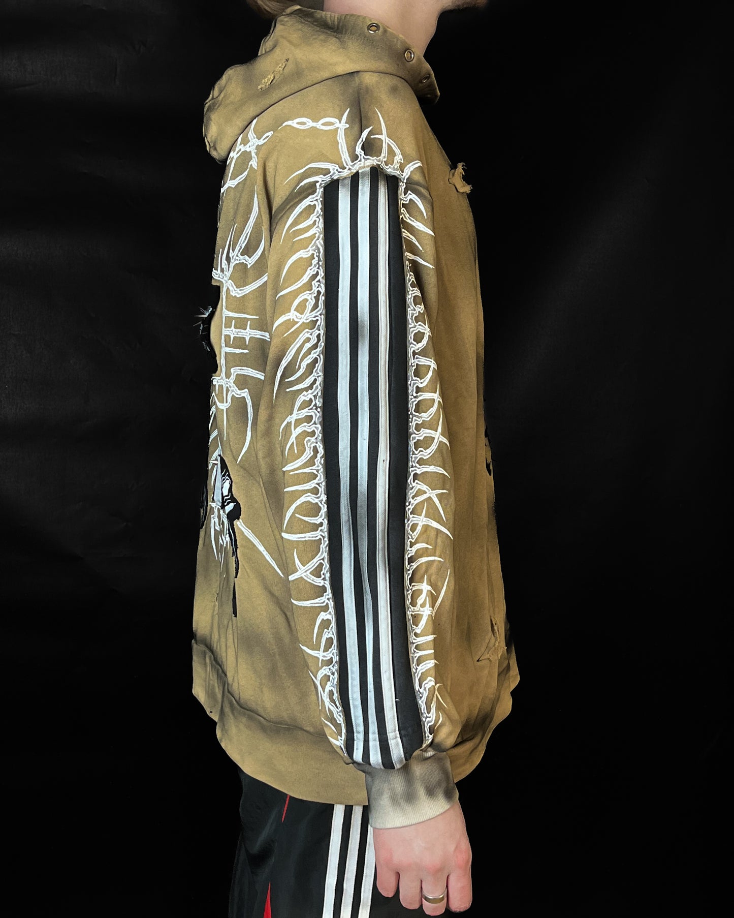 "cursed cross" hoodie