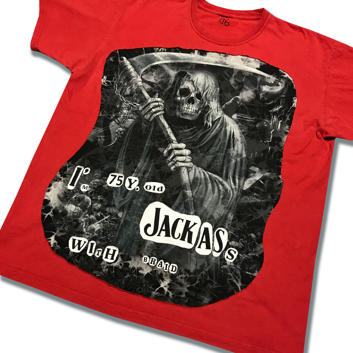 「編み込みのジャッカス」Tシャツ