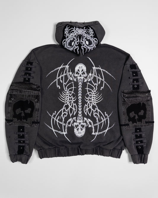 "bones vortex" hoodie