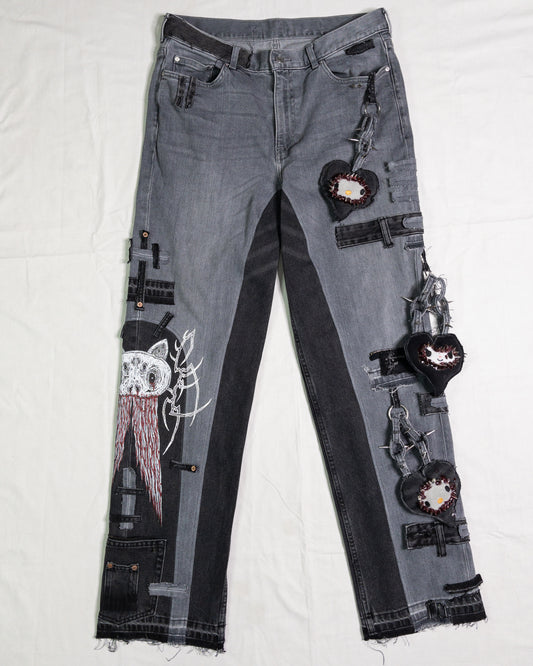 "cats heart" pants