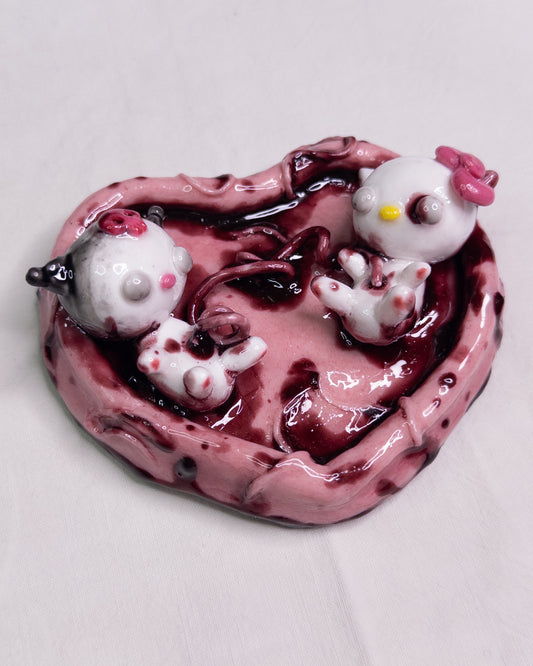 "umbilical" ashtray/jewellery dish