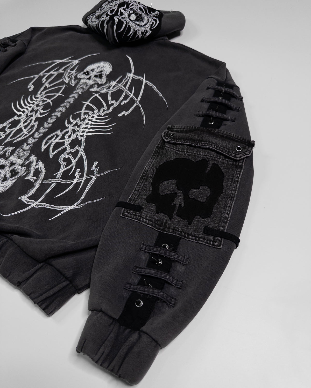 "bones vortex" hoodie