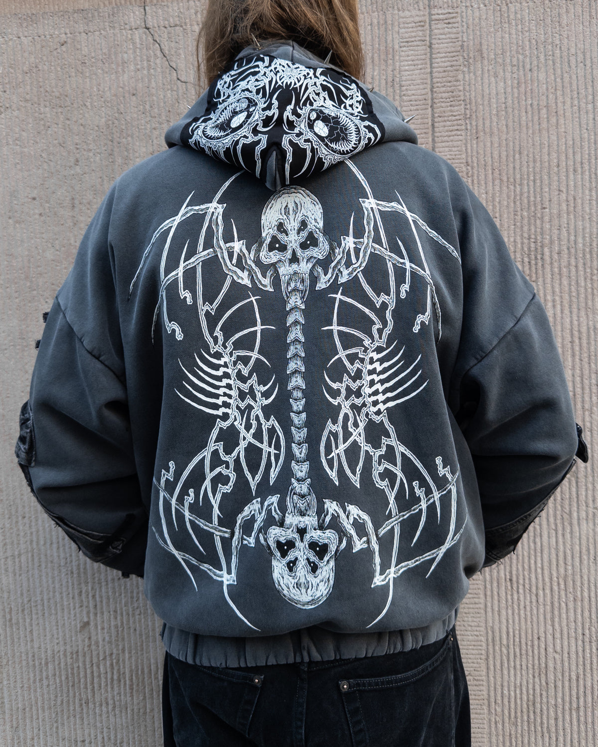 "bones vortex" hoodie