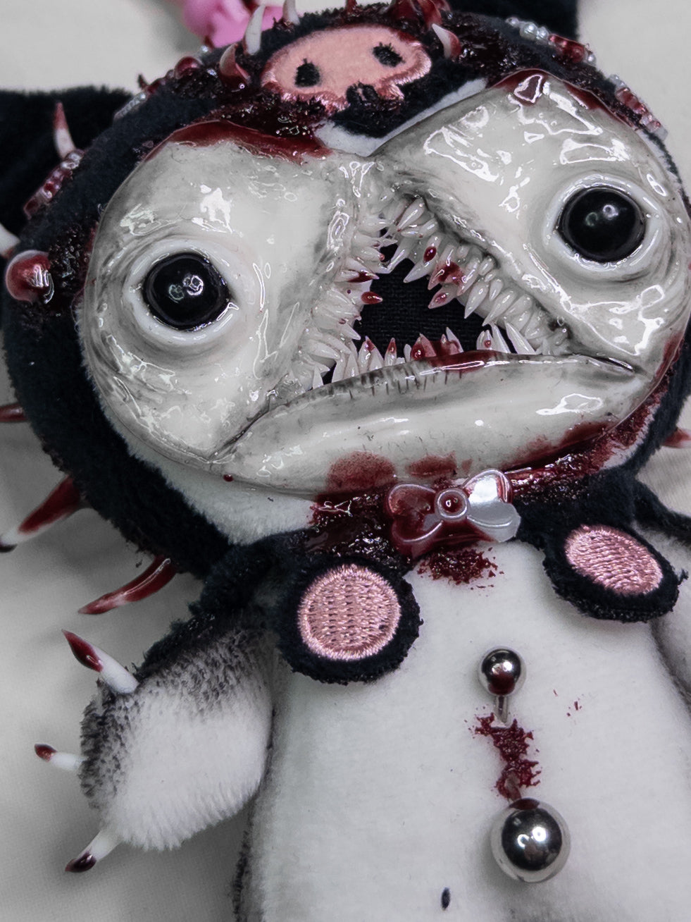 "pierced tummy" keychain