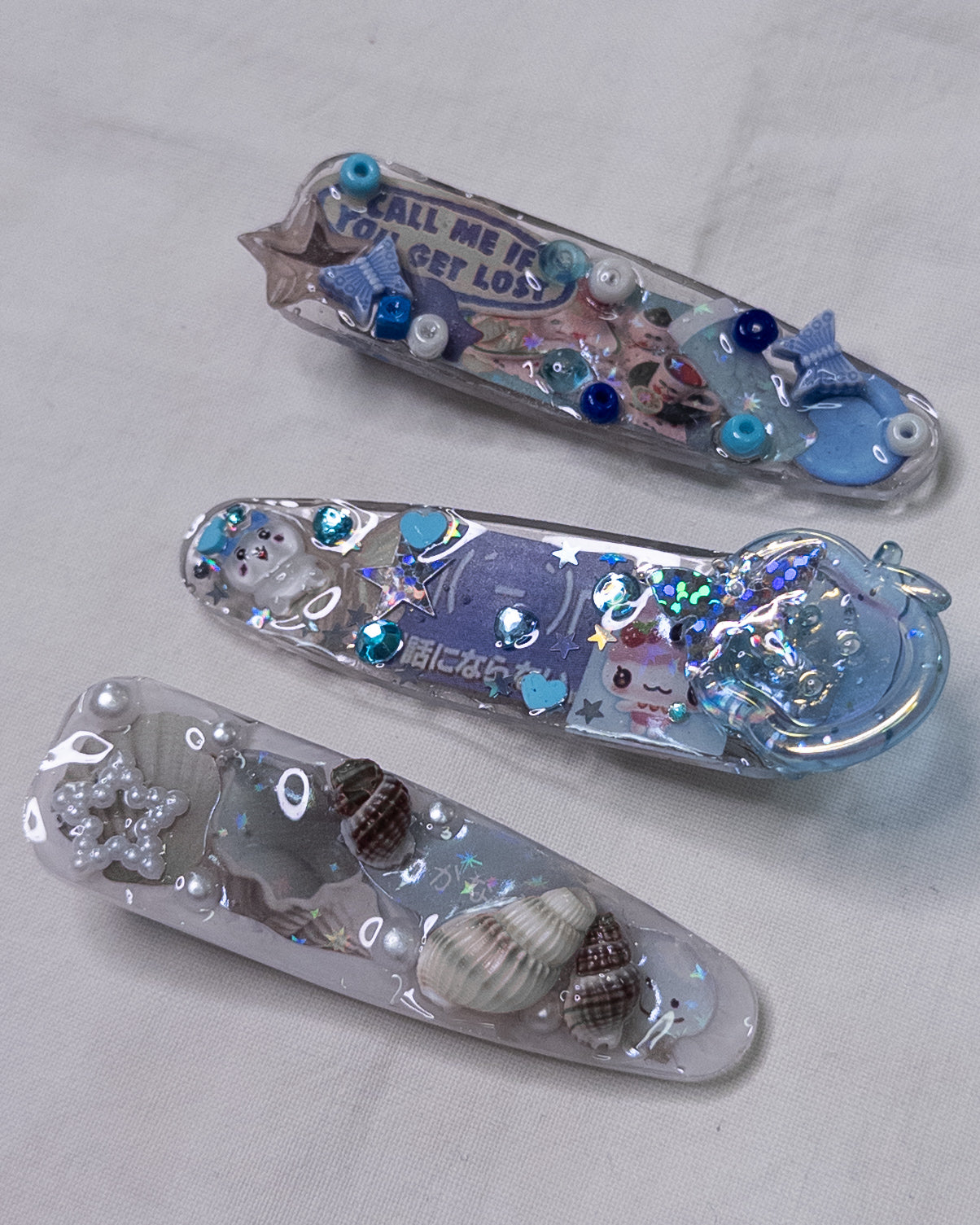 "sticker pack" hairclips