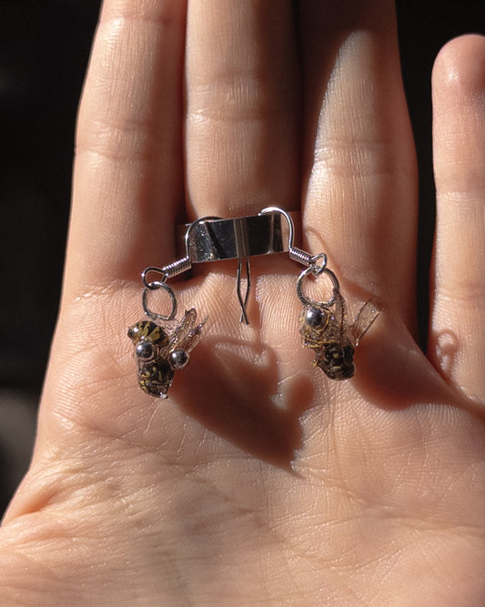 "flies" earrings