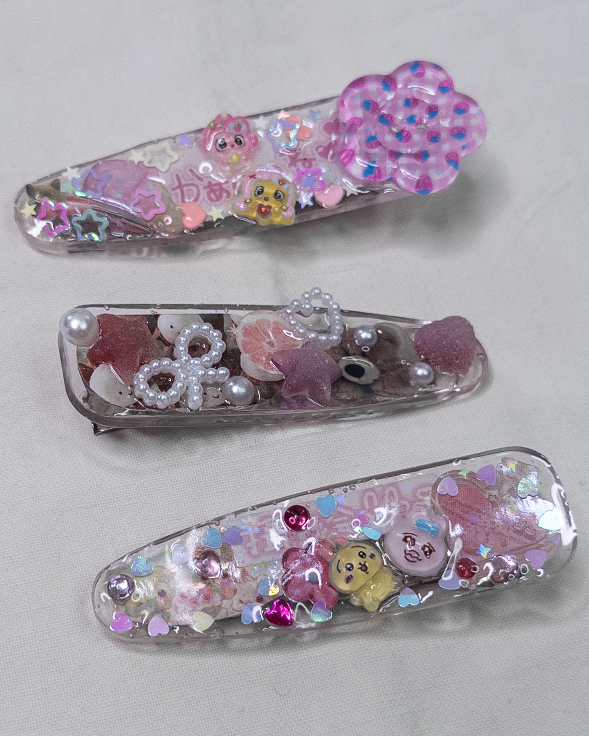 "sticker pack" hairclips