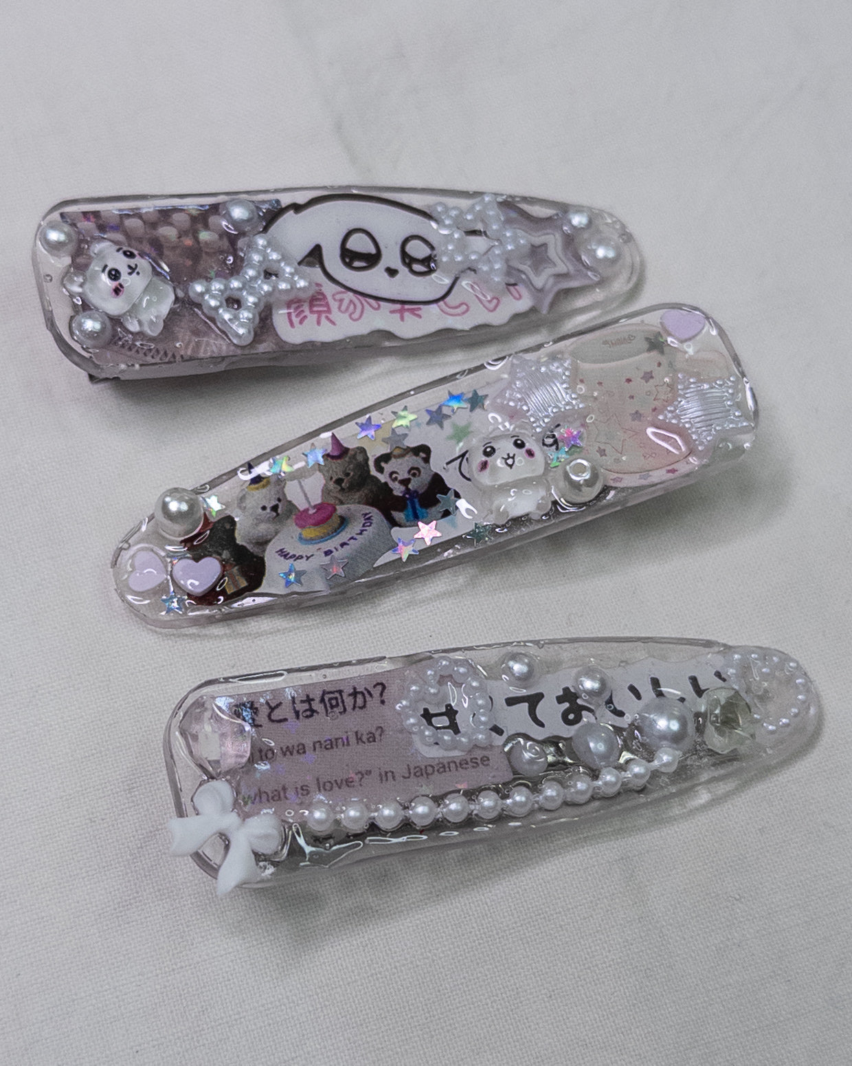 "sticker pack" hairclips
