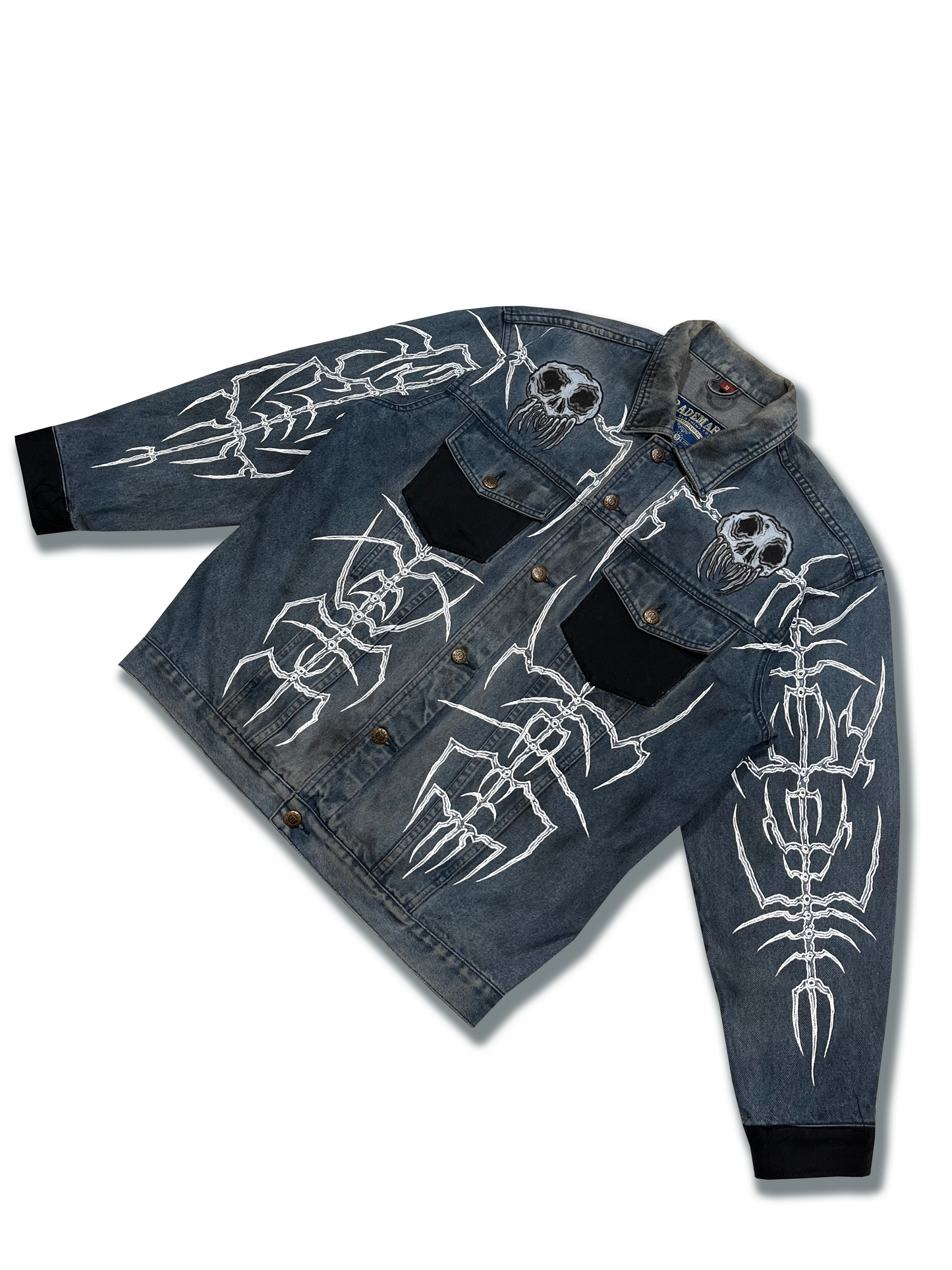 "dungeon dweller" denim jacket