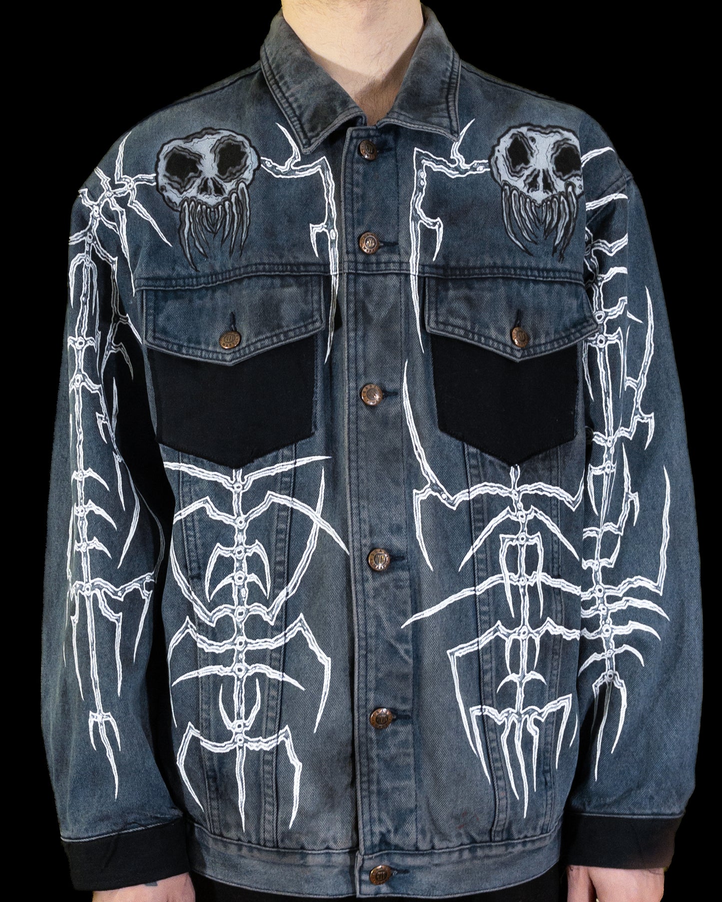 "dungeon dweller" denim jacket