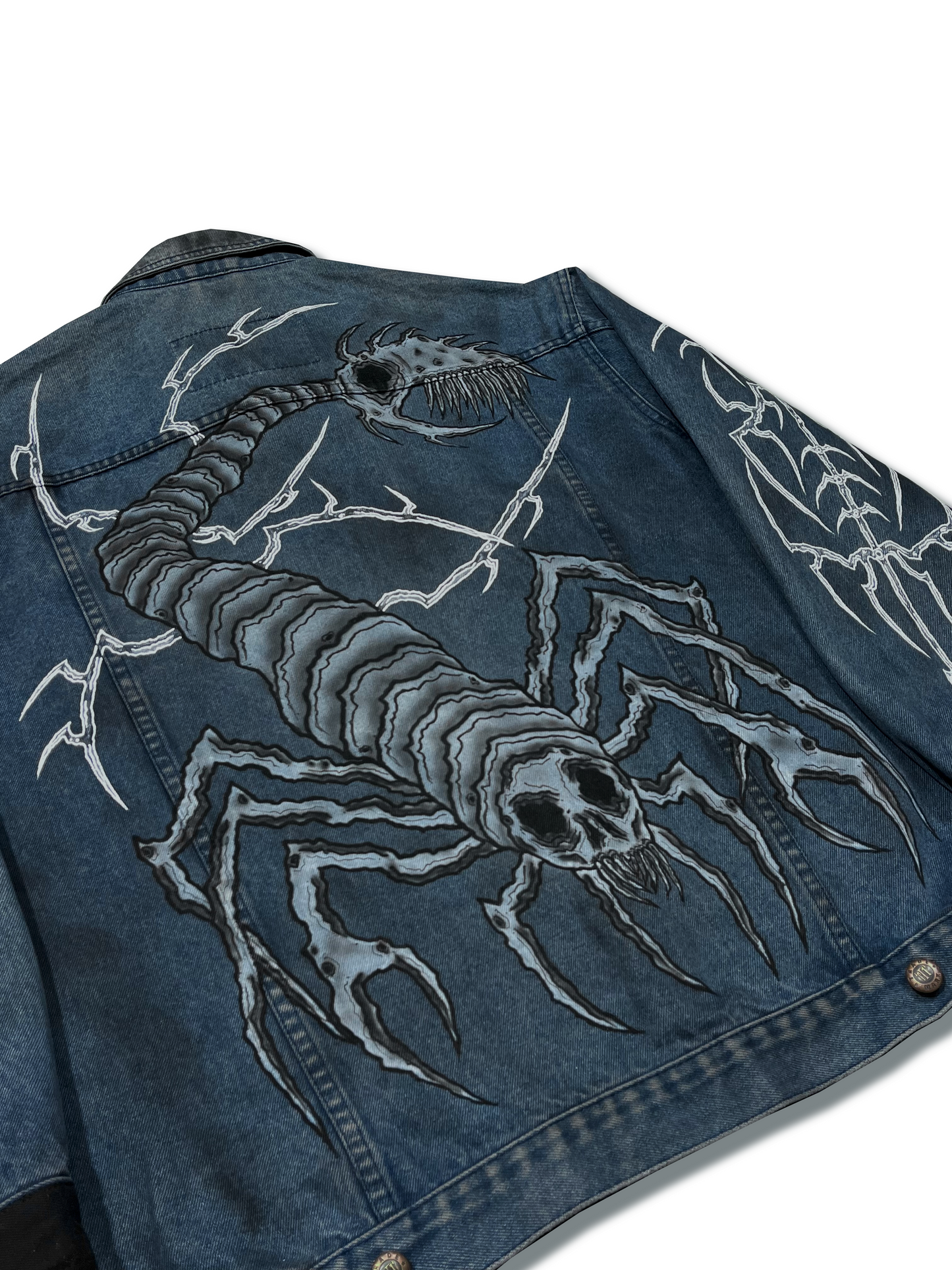 "dungeon dweller" denim jacket