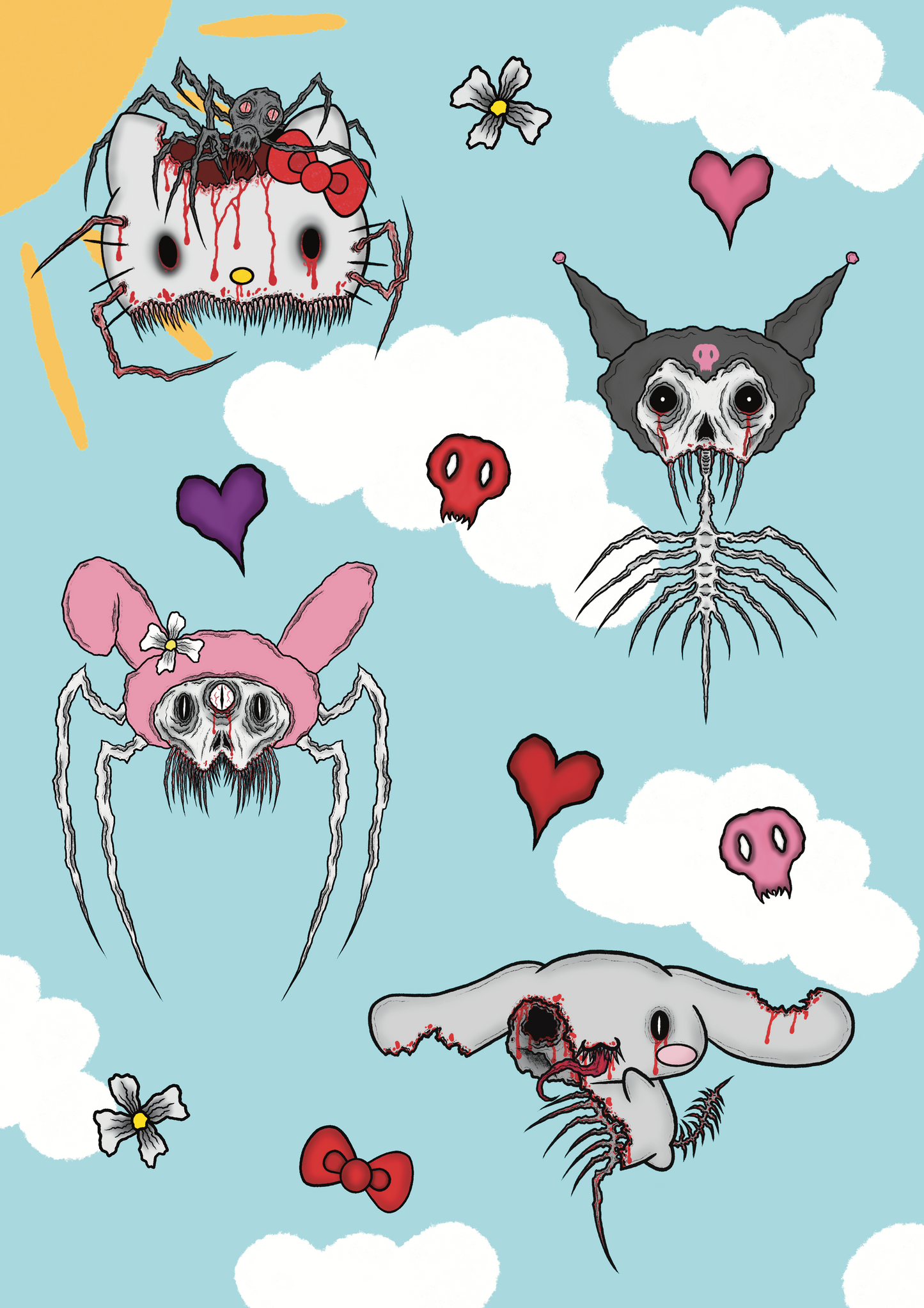 "hello creepy" stickerpack