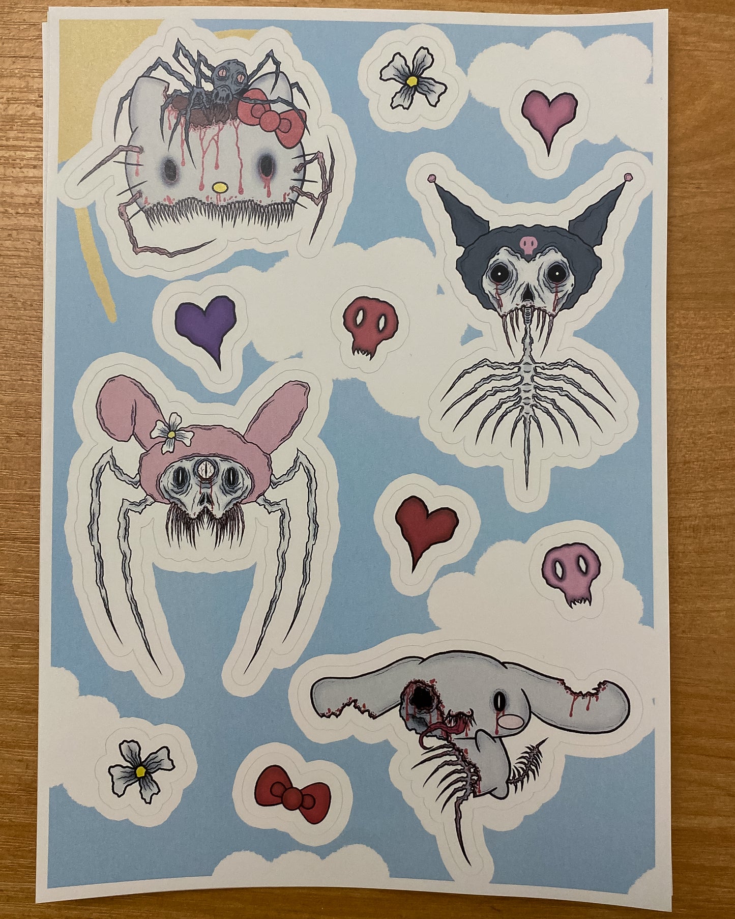 "hello creepy" stickerpack