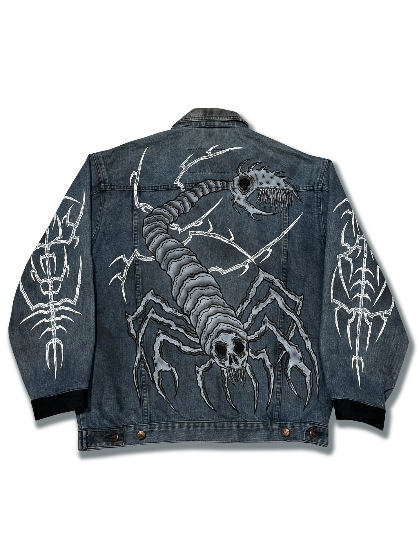 "dungeon dweller" denim jacket