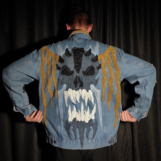 "departed" denim jacket